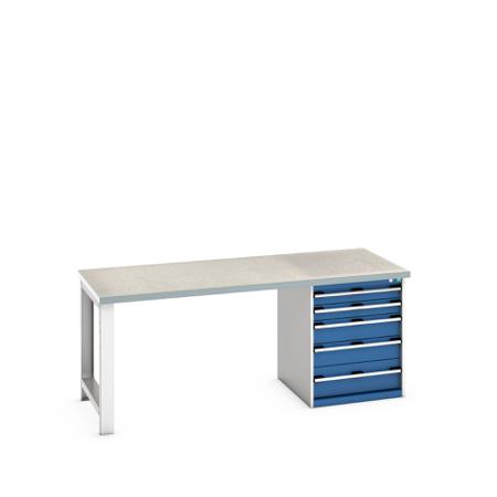 41004112-11V Bott 41004112.11V Sheet Steel Workbench, 840mm x 900mm x 2000mm