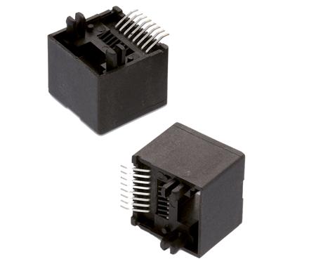 634008138121 Wurth Elektronik WR-MJ, 8 Way Vertical Surface Mount Nickel Plated Brass RJ45 Connector Female