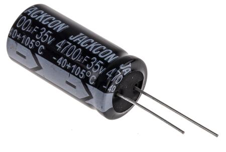 711-1374 RS PRO 4700μF Aluminium Electrolytic Capacitor 35V dc, Radial, Through Hole