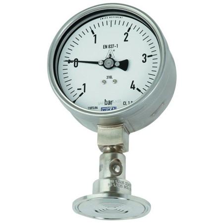 14200295 WIKA Bottom Entry Pressure Gauge 10bar, 0bar min.
