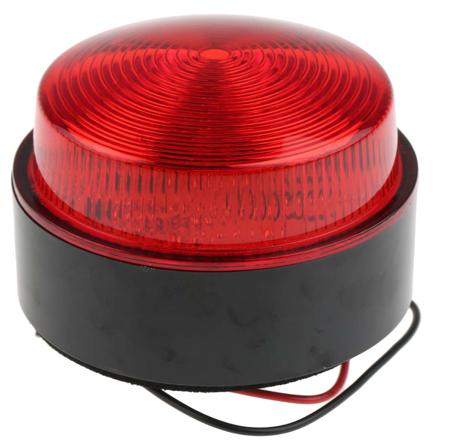 X80-02-02 Moflash X80 Series Red Flashing Beacon, 10 → 100 V dc, 20 → 72 V ac, Surface Mount, Xenon Bulb, IP67