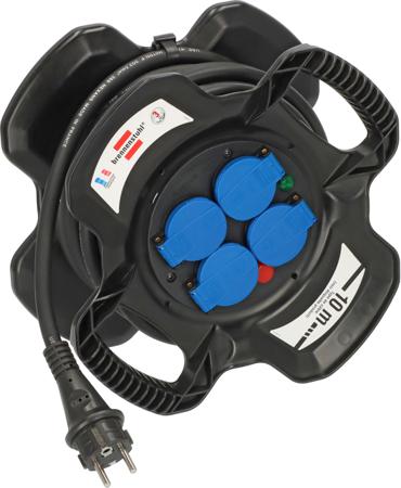 1169711101 brennenstuhl 10m 4 Socket Type E - French Cable Reel Open Reel, 230 V, IP44