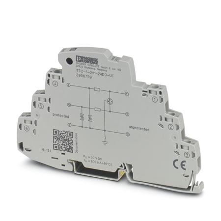 2906799 Phoenix Contact Surge Protector, DIN Rail Mount