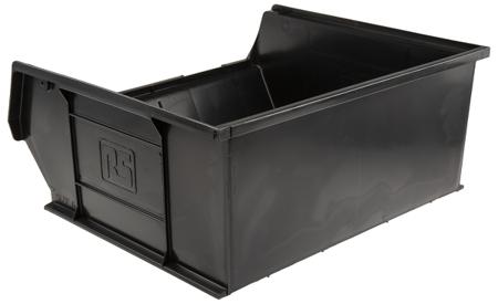 121-8488 Anti-Static, Conductive Carbon, Polypropylene ESD Bin, 375 x 420 x 182mm