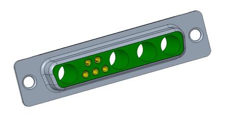 DB9W4SA00LF Amphenol Communications Solutions DW 9 Way Cable Mount D-sub Connector Socket
