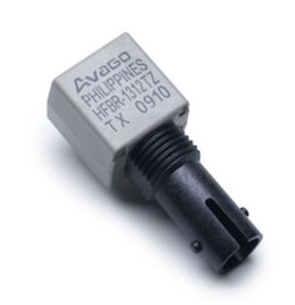 HFBR-1312TZ Broadcom , 155MBd Fibre Optic Transmitter 1300nm, Round ST Connector, 29.8 x 12.6 x 10.2mm