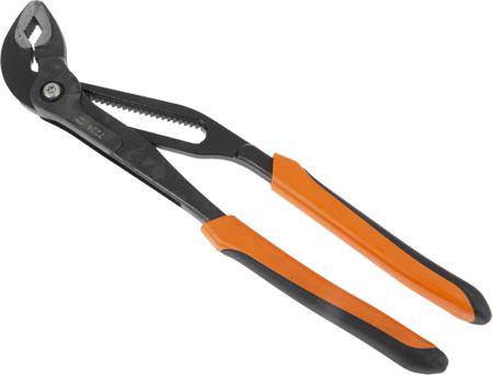 7224 Bahco 250 mm Push Button Water Pump Pliers Flat and Pipe Grip; Slip Joint with 69/71mm Jaw Capacity