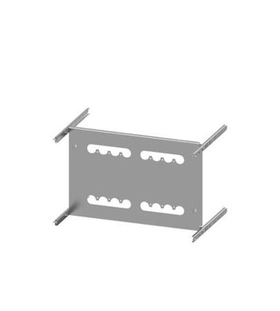 8PQ6000-8BA64 Siemens Grey 4 Gang Mounting Plate Sheet Steel Mounting Plate