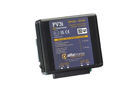 PV3I Alfatronix Ltd DDI DC-DC Converter, 12V dc/ 6A Output, 24 V dc Input, 36W, Clip Mount, +80°C Max Temp -25°C Min Temp