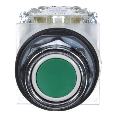 9001KR1GH13 Schneider Electric Harmony 9001K Series, Green Push Button Head, Momentary, 30mm Cutout