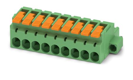 1110636 Phoenix Contact, 5.08mm Pitch, 9 Way, , Pluggable Terminal Block, Plug, Cable Mount, Push-In Termination,