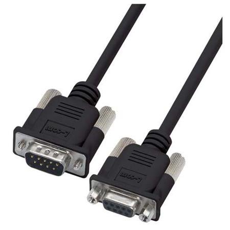 CS2NB9MF-5 L-Com Male 9 Pin D-sub to Female 9 Pin D-sub Cable assembly, 5ft PVC