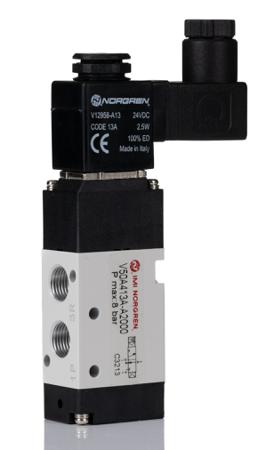 907-6384 IMI Norgren V50 G 1/8 Solenoid/Air Inline, Manifold Pneumatic Control Valve, 480L/min