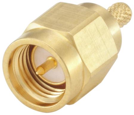 32S107-302L5 Rosenberger SMA Series, Plug Cable Mount SMA Connector, 50Ω, Crimp Termination, Straight Body