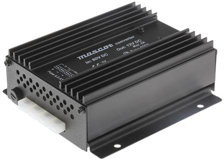 9262000044 Mascot DC-DC Converter, 13.2V dc/ 6A Output, 72 → 110 V dc Input, 110W, Mounting Bracket, +30°C Max Temp -20°C