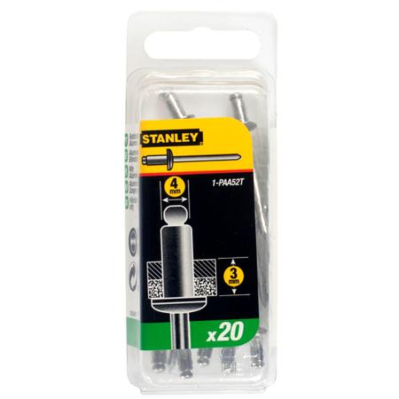 1-PAA52T Stanley Aluminium Rivet Set Rivet, 4mm