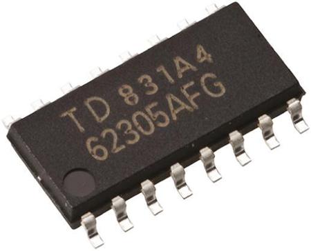 TC74HC123AF-F- Toshiba TC74HC123AF(F) Dual Monostable Multivibrator 5.2mA, 2 → 6 V, 16-Pin SOP