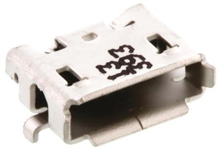 47589-0001 Molex Right Angle, SMT, Socket Type Micro AB 2.0 USB Connector