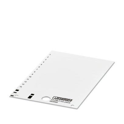 0830989 Phoenix Contact US-EML White on White Cable Labels, 9 mm Length, 20 mm Width, 9mm Label Length, 20mm Label Width