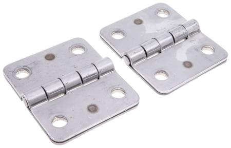 379-9315 RS PRO Stainless Steel Butt Hinge, Weld-on Fixing, 75mm x 90mm x 6mm