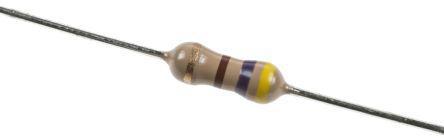 CFR25J470R TE Connectivity CFR25 Series Axial Carbon Film Fixed Resistor 470Ω ±5% 0.33W -1200 → 0ppm/°C