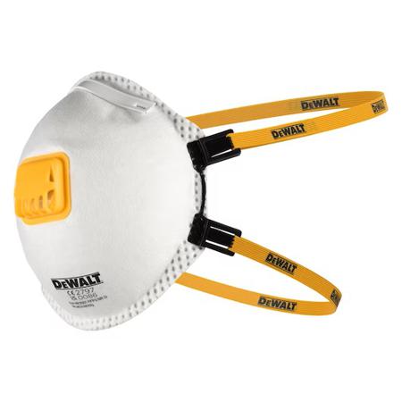 DXIRFFP25 DeWALT DXIRFFP2 Series Disposable Respirator, FFP2, Valved, Moulded