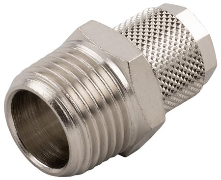 176-0926 RS PRO Stud Fitting, R 1/4 Male to Push In 8 mm, Threaded-to-Tube Connection Style