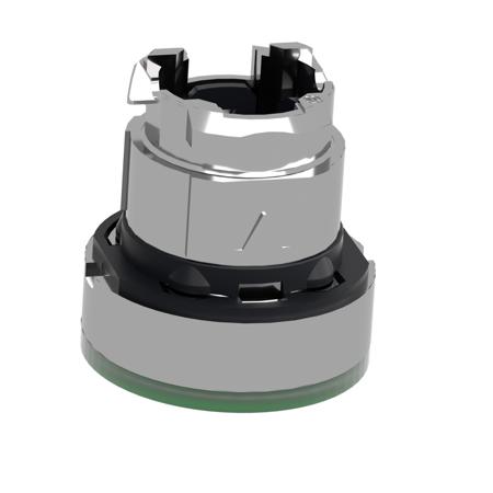 ZB4BW333 Schneider Electric XB4 Series, Green Push Button Head, Spring Return, 22mm Cutout