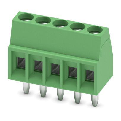 1725685 Phoenix Contact 1725 Series PCB Terminal Block, 5-Contact, 2.54mm Pitch, Wave Soldering, 1-Row, Pin Termination