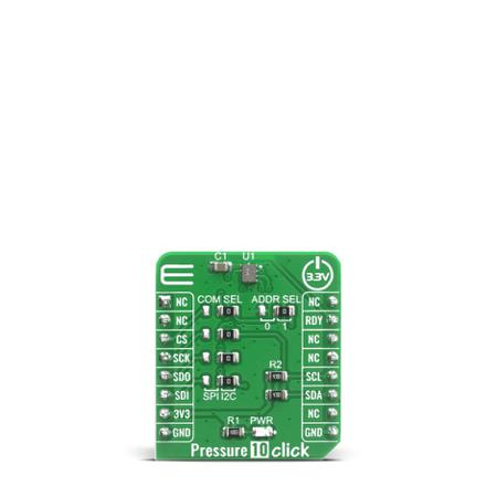 MIKROE-4142 MikroElektronika Pressure 10 Click Barometric Pressure Sensor MikroBus Click Board for HSPPAD042A
