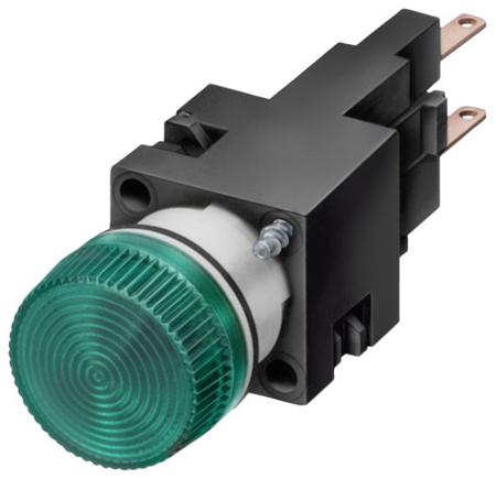 3SB2204-6BC06 Siemens, Panel Mount Pilot Light, 16mm Cutout, IP65, IP67, Round, 250V
