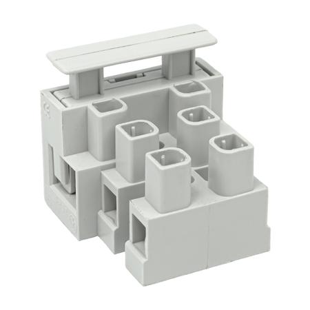 271-8281 RS PRO Fused Terminal Block, 3-Way, 20A, 25mm Wire, Screw Down Termination