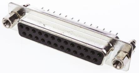 3-1634224-2 TE Connectivity AMPLIMITE HDP-20 Series, 25 Way Through Hole PCB D-sub Connector Socket, 2.77mm Pitch