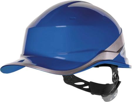 DIAM5BLFL Delta Plus DIAM5 Blue Safety Helmet with Chin Strap, Adjustable