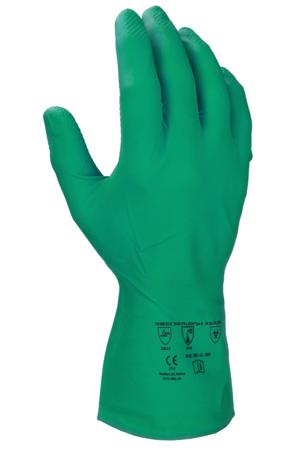 G825-12 RS PRO Green Nitrile Butadiene Rubber Chemical Resistant Gloves, Size 12, XXXL