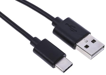 182-8848 RS PRO USB 2.0, Male USB C to Male USB A, 1m