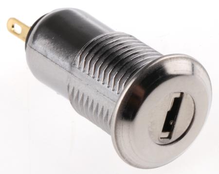 SKL-12-AD2 Key Switch, SPST, 500 mA @ 24 V 2-Way