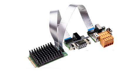 CIFX 90E-2DP\DN\ET\F Hilscher 2 Port Mini PCI Express 5 Pin COMBICON, 9 pin D-Sub Serial Card