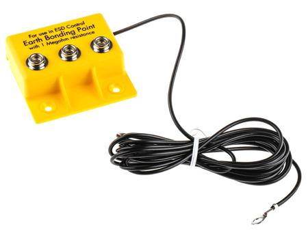 298-3957 RS Pro ESD Earth Bonding Box with 10 mm Stud x 3