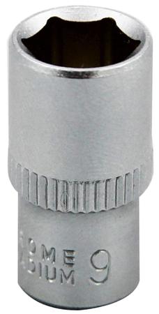 830-4013 RS PRO 1/4 in Drive 9mm Standard Socket, 6 point