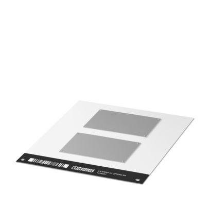 1438087 Phoenix Contact, LS-EMSP Aluminum Label Sheet for use with  for use with Terminal Blocks