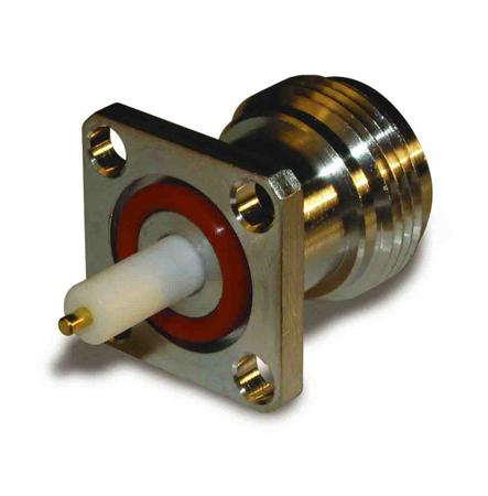 172117 Amphenol RF N-Type Series, Jack Flange Mount SMA Connector, 50Ω, Solder Termination, Straight Body