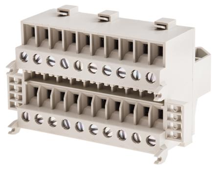 470-9593 RS PRO Grey, 0.5 → 2.5mm², Screw Termination