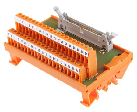 403-336 IDC Interface Module, DIN Rail Mount, 40 Pole, 50 V, 1A, 115mm