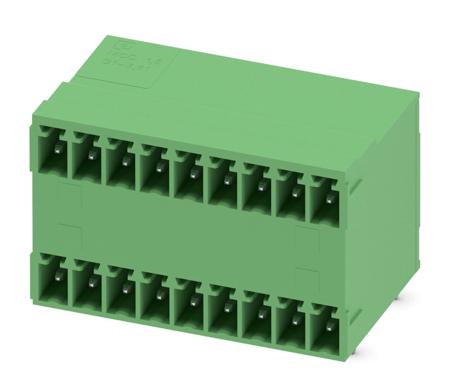 1843143 Phoenix Contact, 3.81mm Pitch, MCD 1.5/ 9-G1-3.81, 9 Way, Pluggable Terminal Block, Header, Solder Termination,