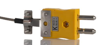 268-4574 RS PRO Type K Washer Thermocouple 2m Length, 6mm Diameter → +350°C