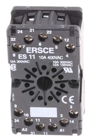 25622080 Crouzet 11-Pin Connector Base For Use With 812 Series, 814 Series, 815 Series, 815E Series