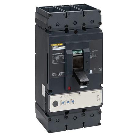 NLJF36600M38XTW Schneider Electric PowerPact Electronic Circuit Breaker 600A NLJF, DIN Rail Type C