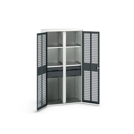16926777-19 Bott 2 Door, 4 Drawer Sheet Steel Cupboard, 1050 x 550 x 2000mm