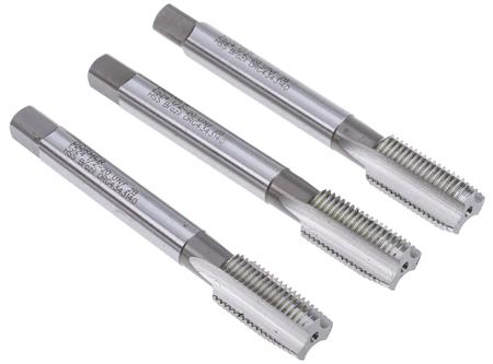 E524 1/2 X 20 SET Dormer Tap Set HSS 3-Piece 20in Pitch UNF Standard Hand Tap 1/2-20 UNF Thread